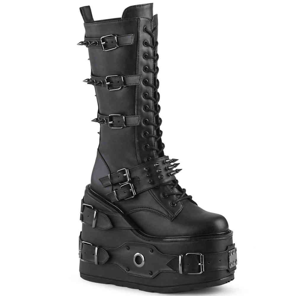 DemoniaCult - SWING327 Plattformstiefel - Schwarz Product image